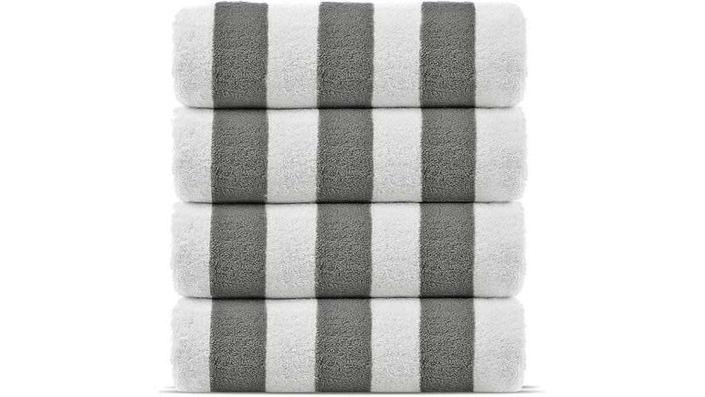 100 cotton gray beach towels