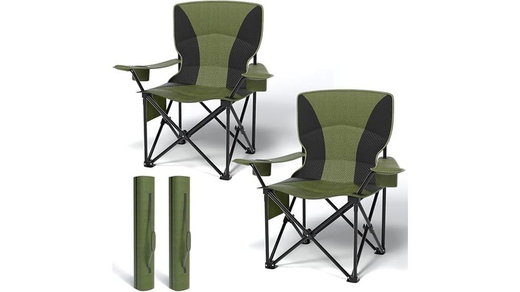 500lb capacity heavy duty folding chair