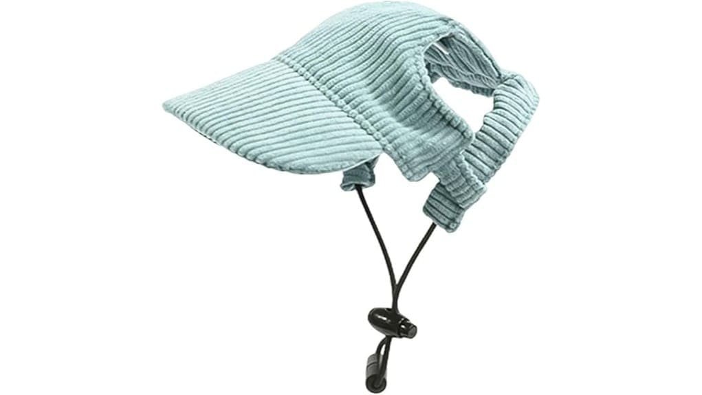 adjustable green pet sunbonnet