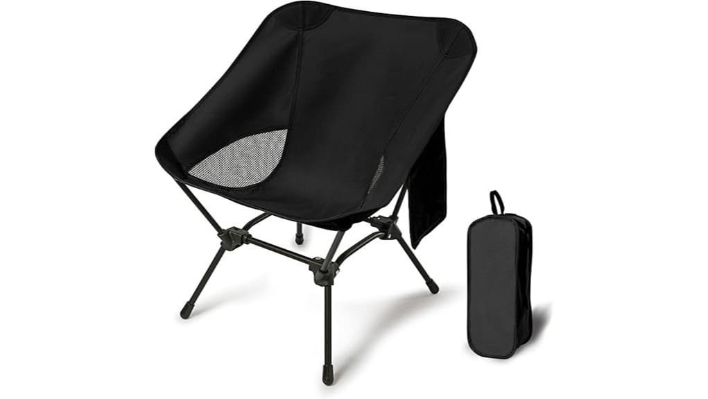 adjustable height lightweight camping chair