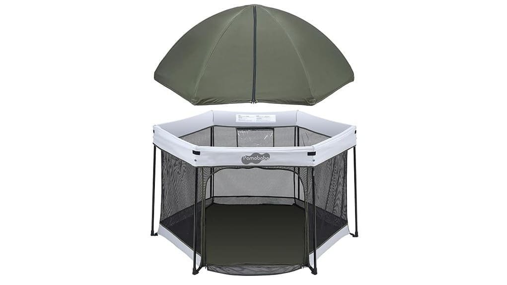 baby playpen with canopy
