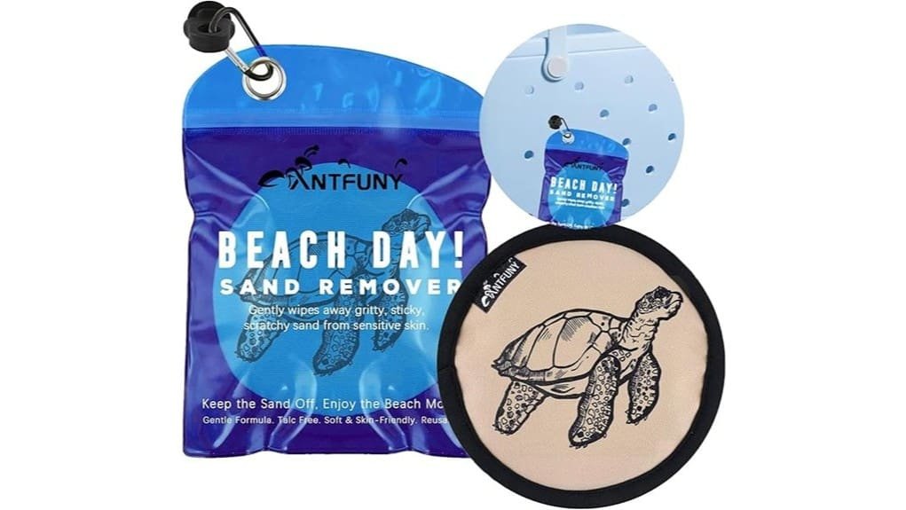 beach sand removal mitt