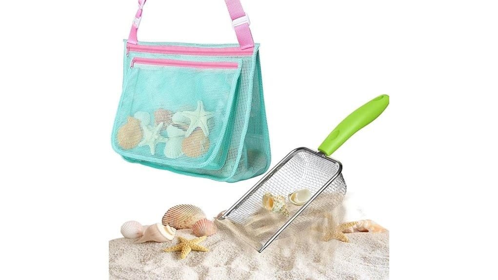 beach sand sifting shovel