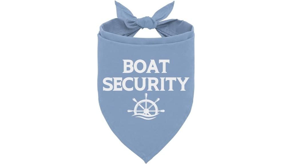 blue nautical canine bandana