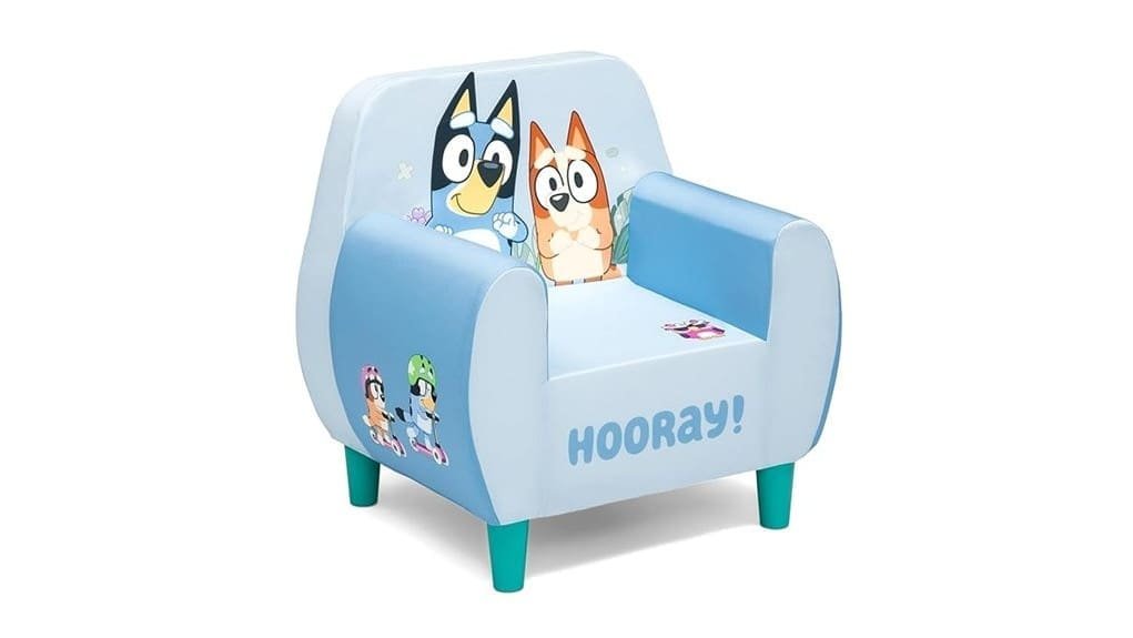 bluey themed foam kids chair