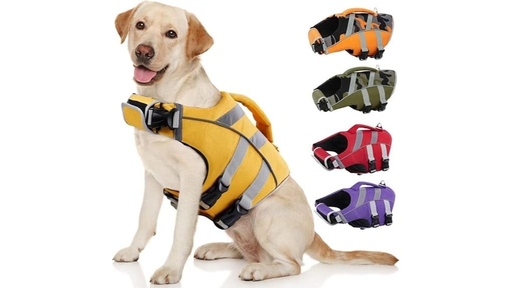 bright secure canine flotation vest