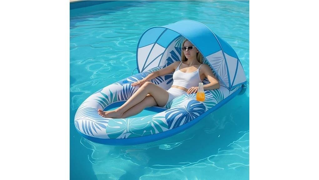 canopied adult pool float