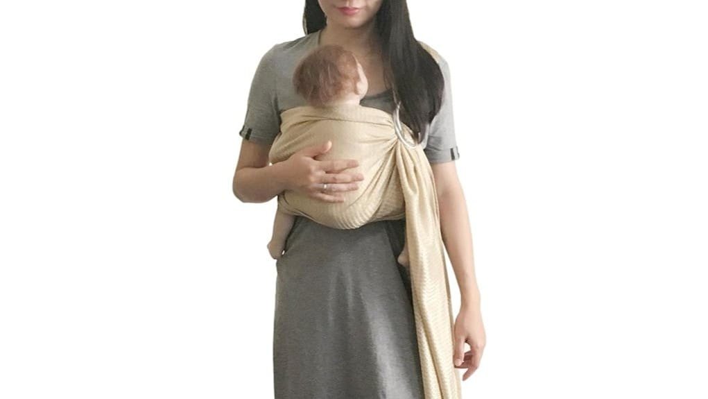 champagne baby water ring sling