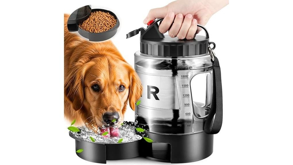 collapsible 77oz portable dog bottle