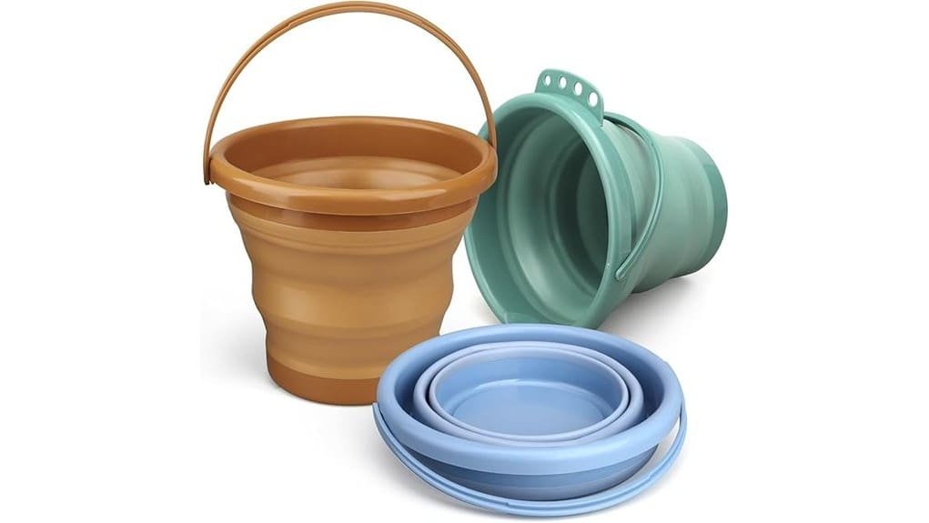 collapsible beach bucket set