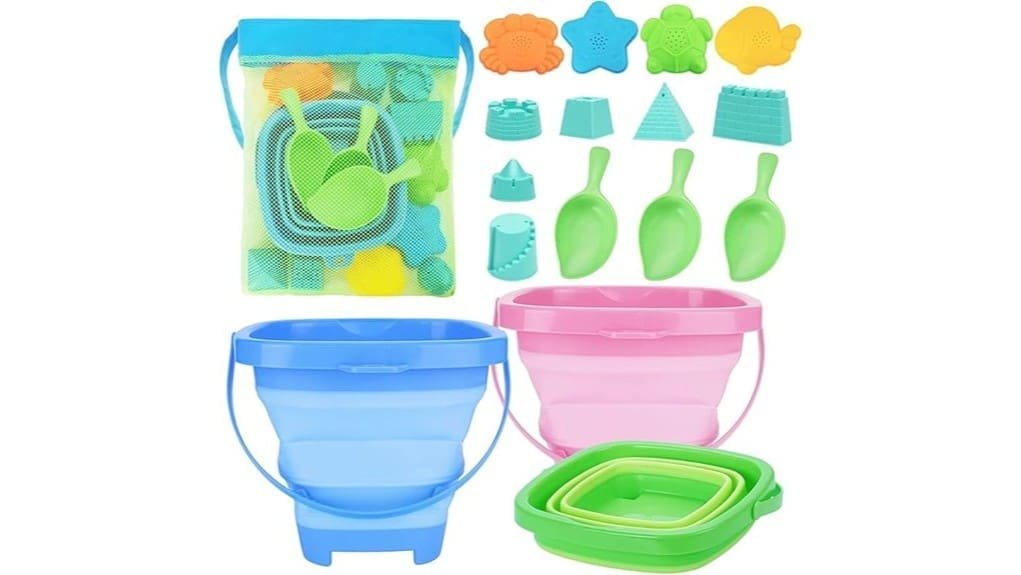 collapsible colorful sand playsets