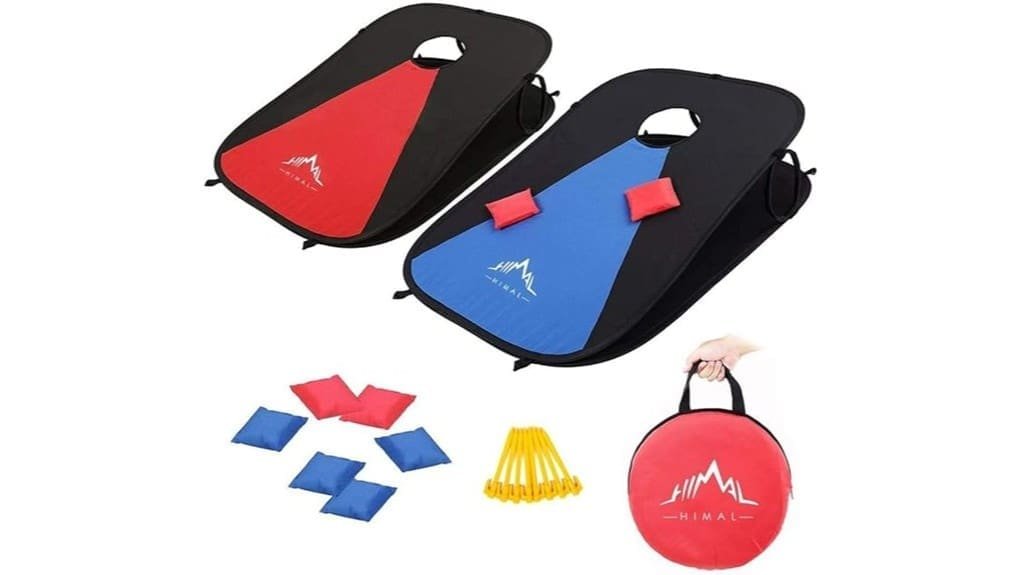 collapsible portable cornhole boards