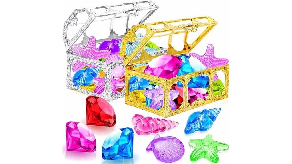 colorful 24 piece diving gems