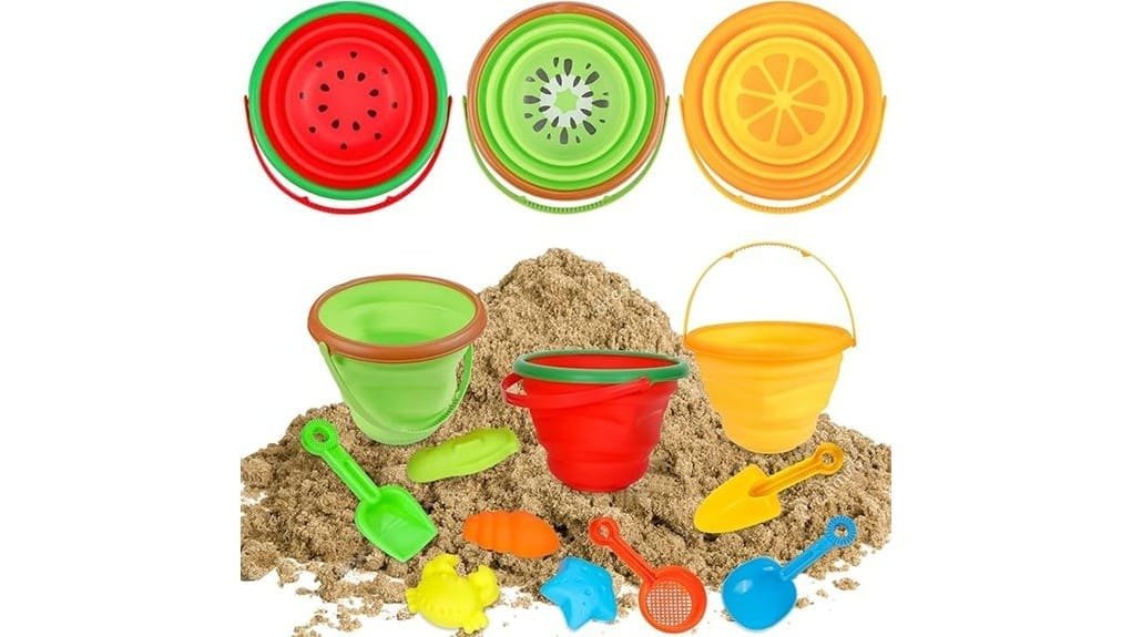 colorful kids beach toys