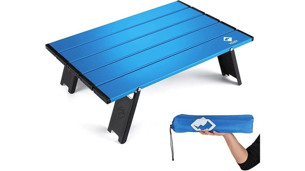 compact lightweight foldable beach table