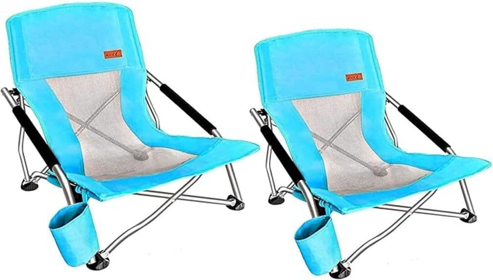 compact portable low slung chair