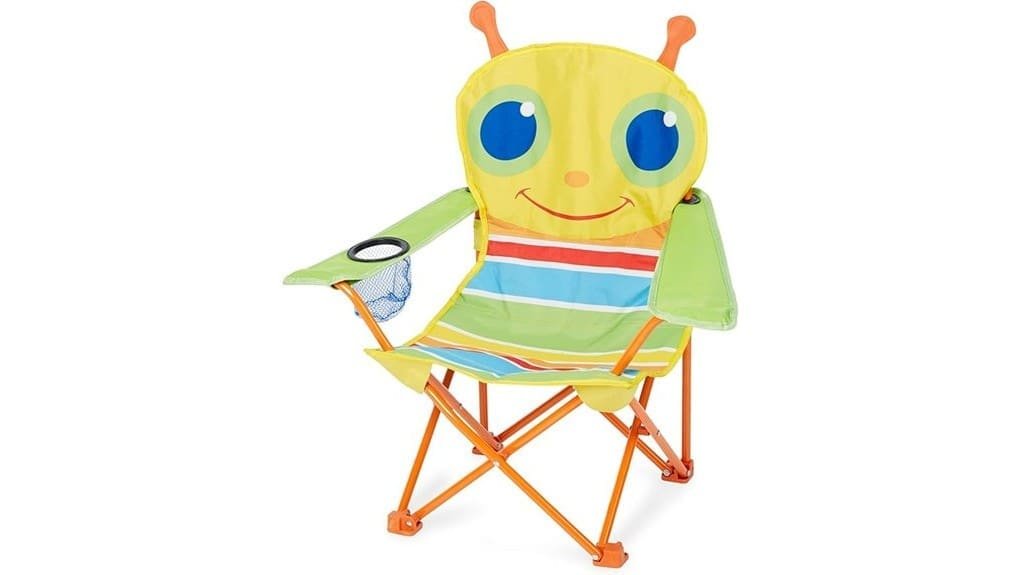 cute folding bug themed chair