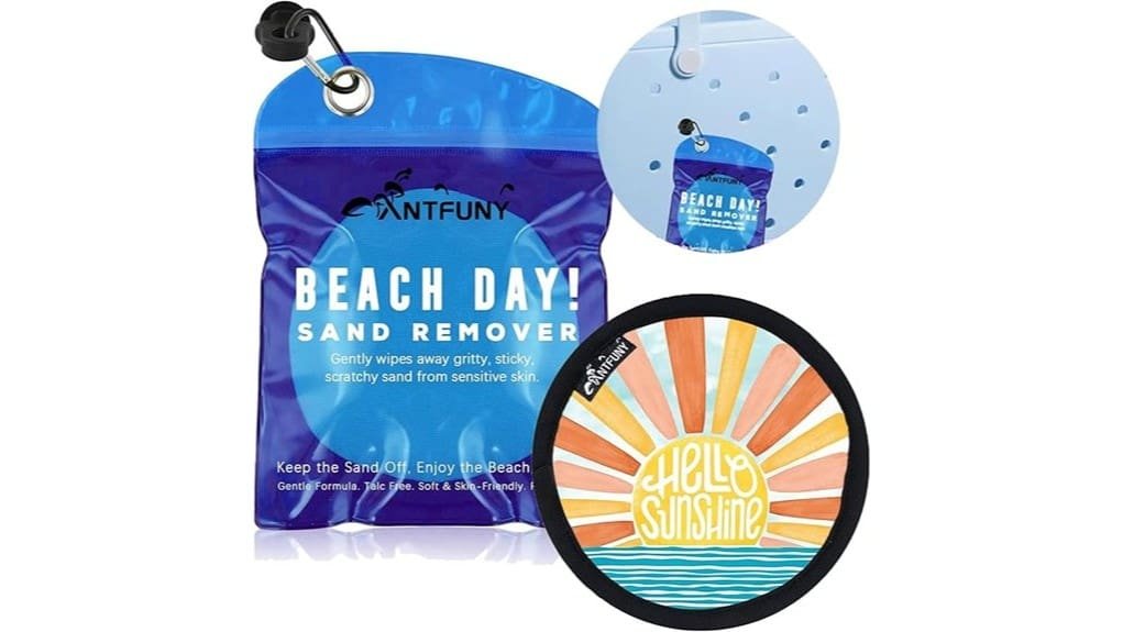 eraser removes beach sand