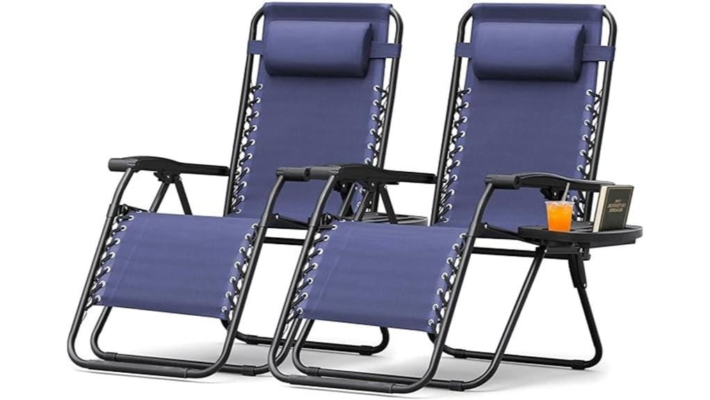 ergonomic reclining portable chair