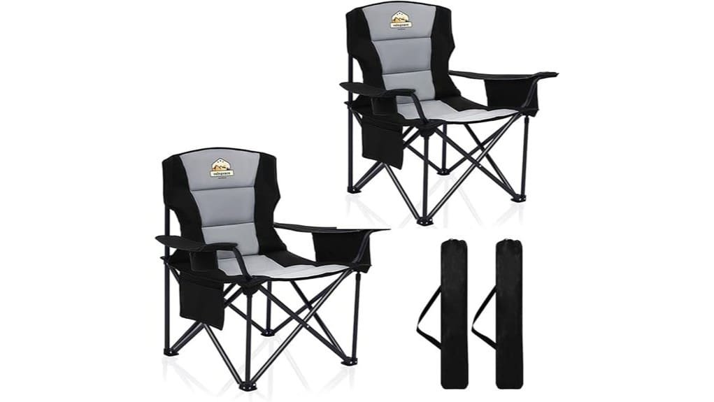 extra large two pack campingchairs