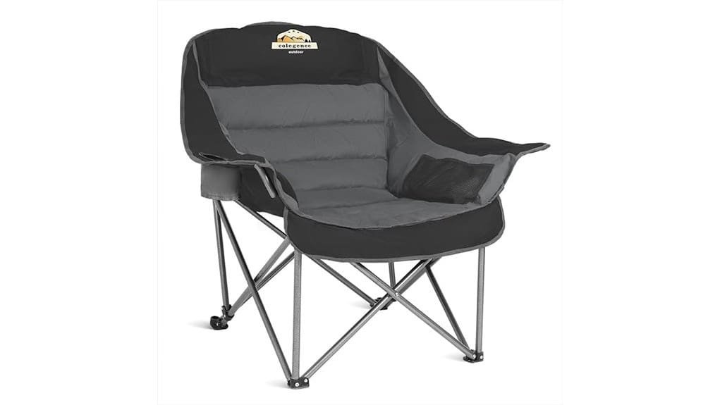 extra wide xl padded camping chair