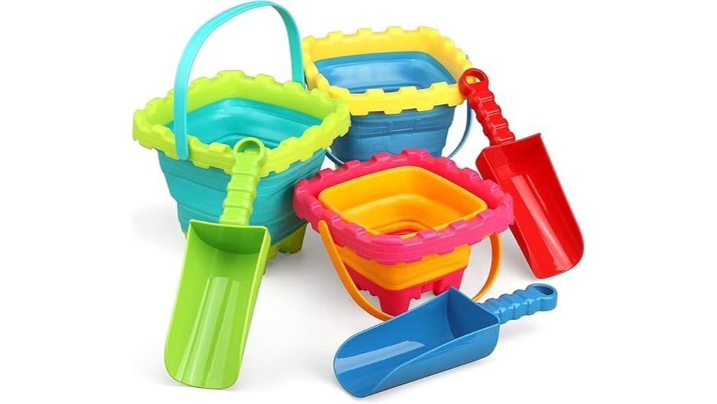 foldable castle sand buckets