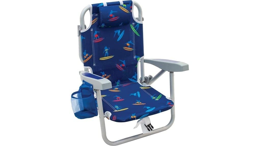 foldable five position kids beachchair