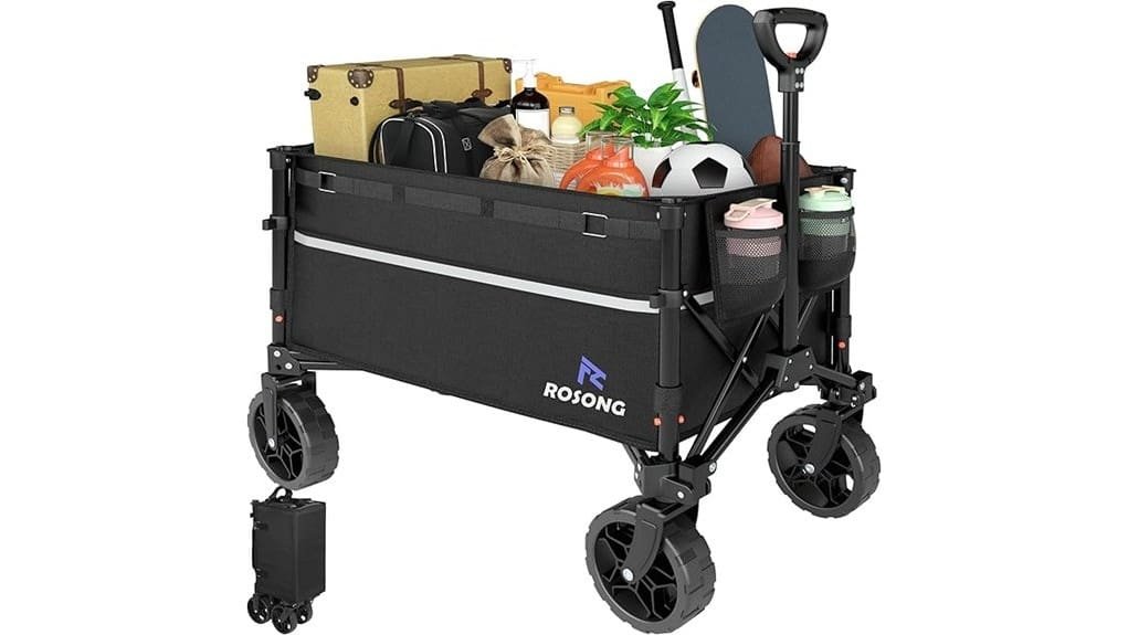 foldable wheeled collapsible wagon