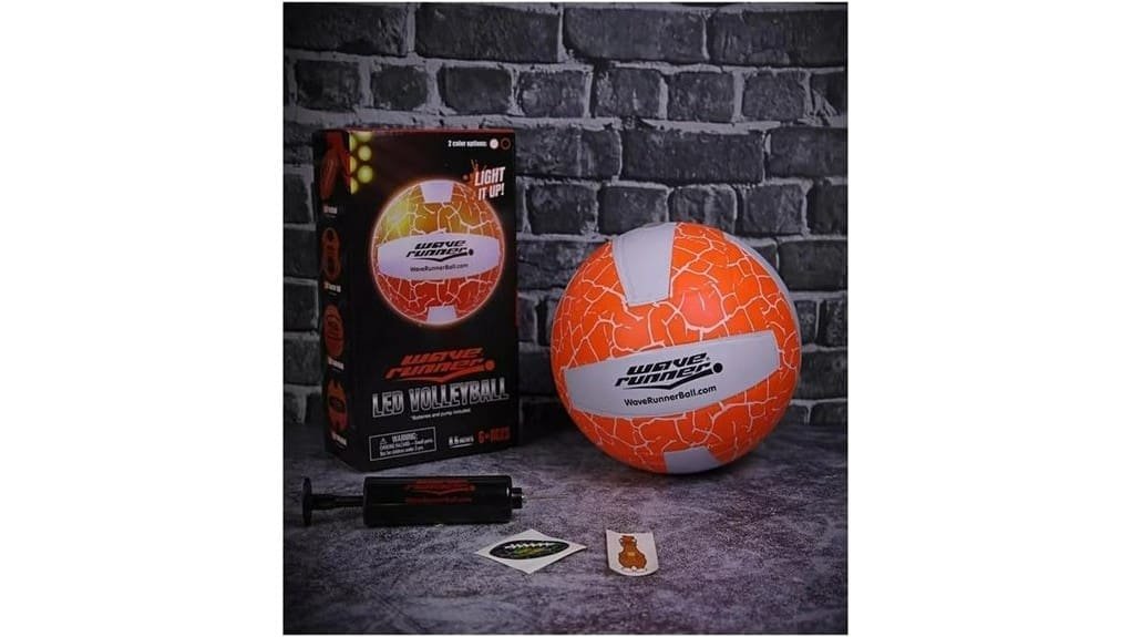 glow in the dark led volleyball