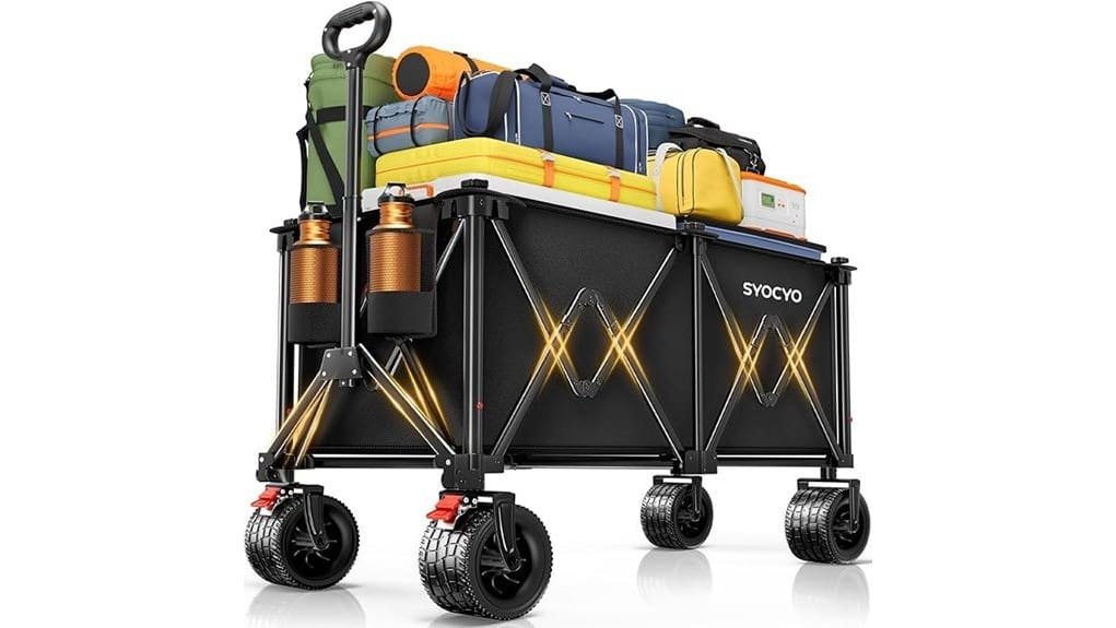 heavy duty 570lbs foldable beach wagon