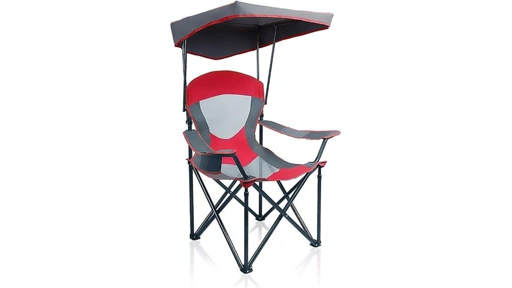 heavy duty canopy camping chair