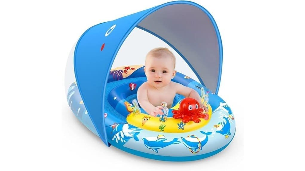 inflatable baby pool with canopy
