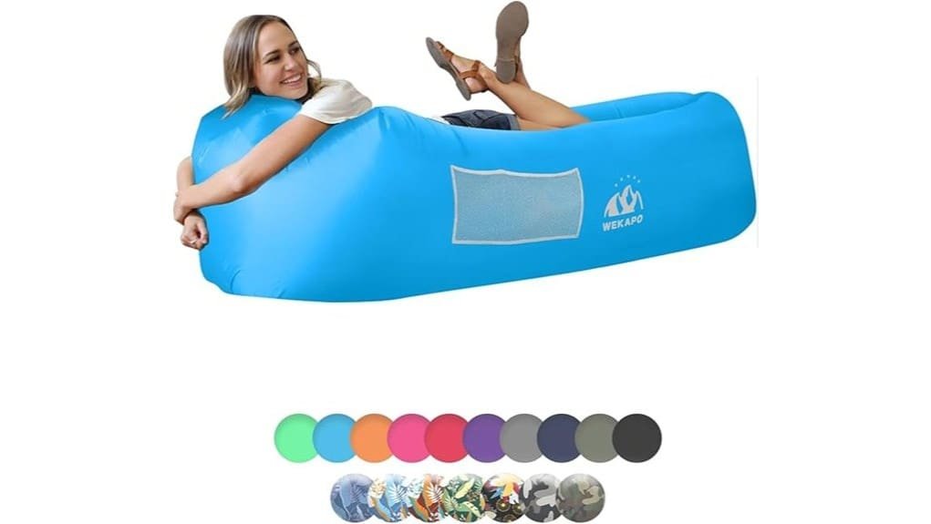 inflatable portable lounger chair