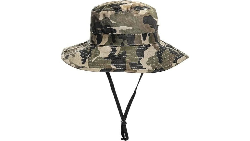 kids camo sun bucket hat