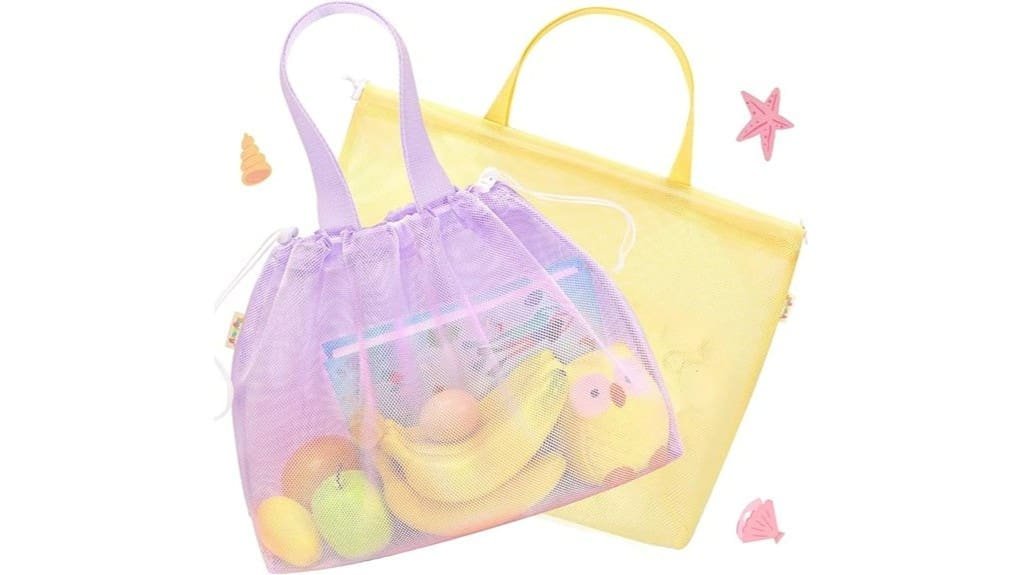 kids colorful beach tote