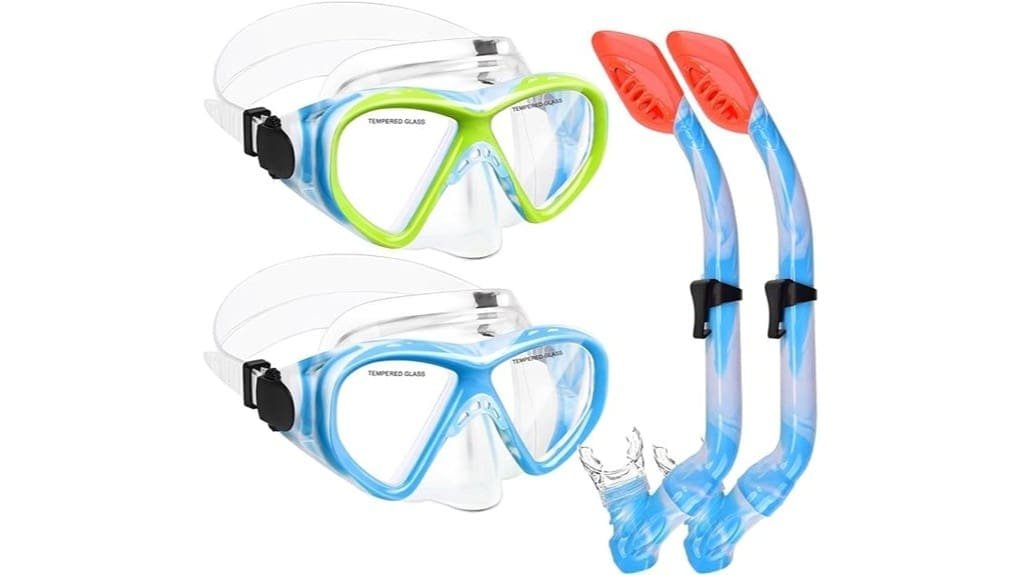kids dual snorkeling kits
