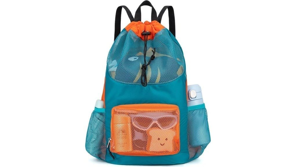 kids mesh swim backpack