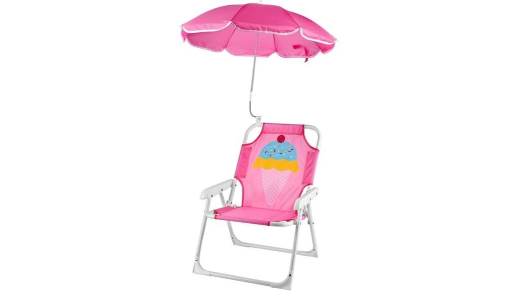 kids portable beach chair with umbrella