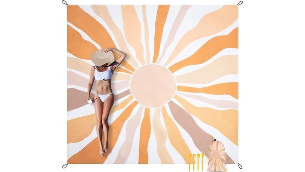 large waterproof sandproof beach blanket