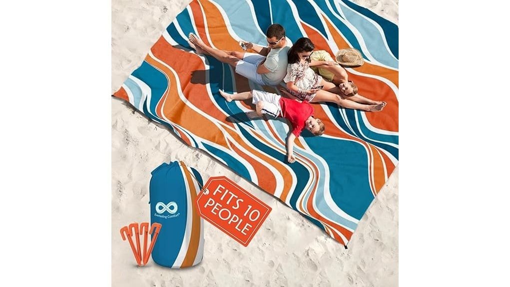 large waterproof sandproof beach blanket