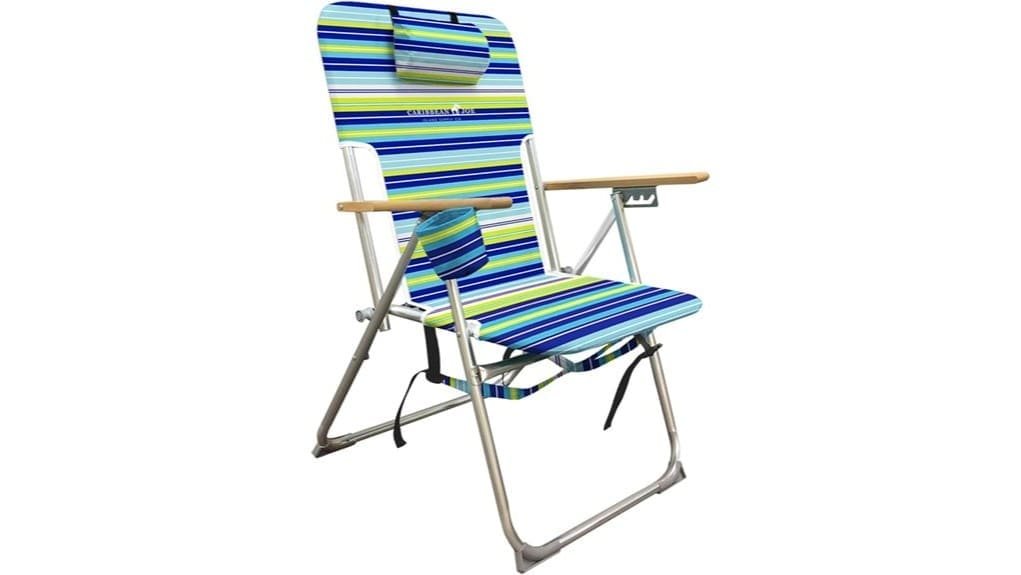 lightweight compact foldable beachchair