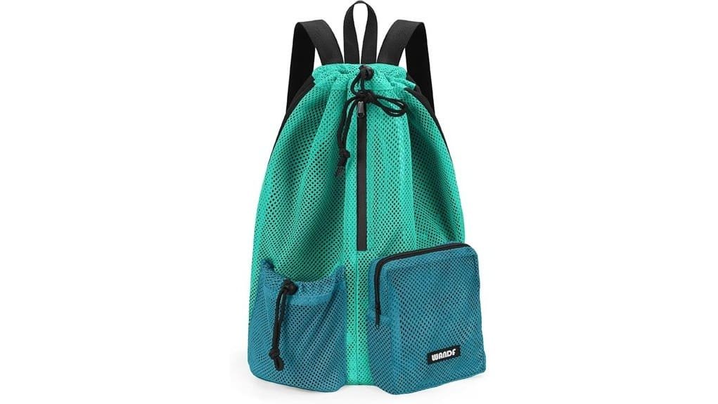 lightweight mesh drawstring backpack
