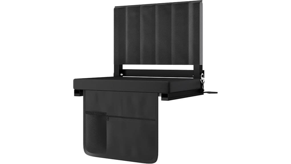 lightweight padded stadium chair