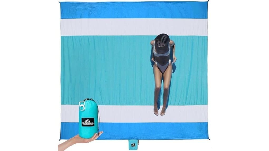 lightweight sand proof beach blanket