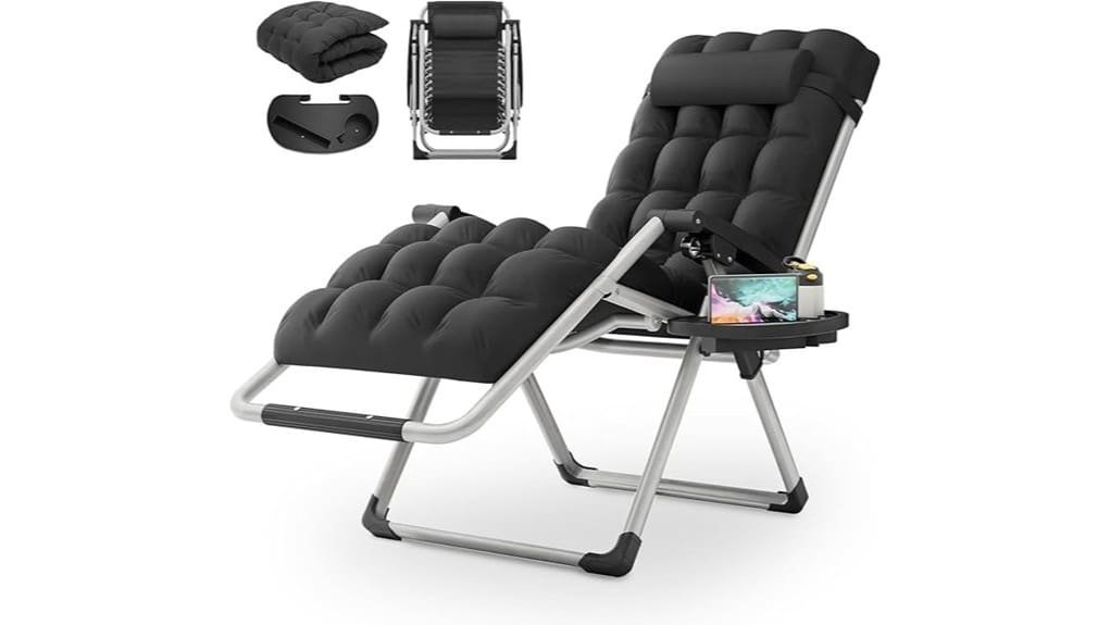 lightweight supportive reclining outdoor chair