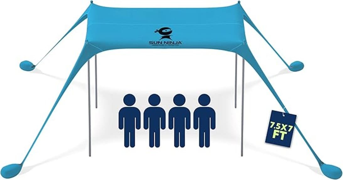 lightweight upf50 sun shelter
