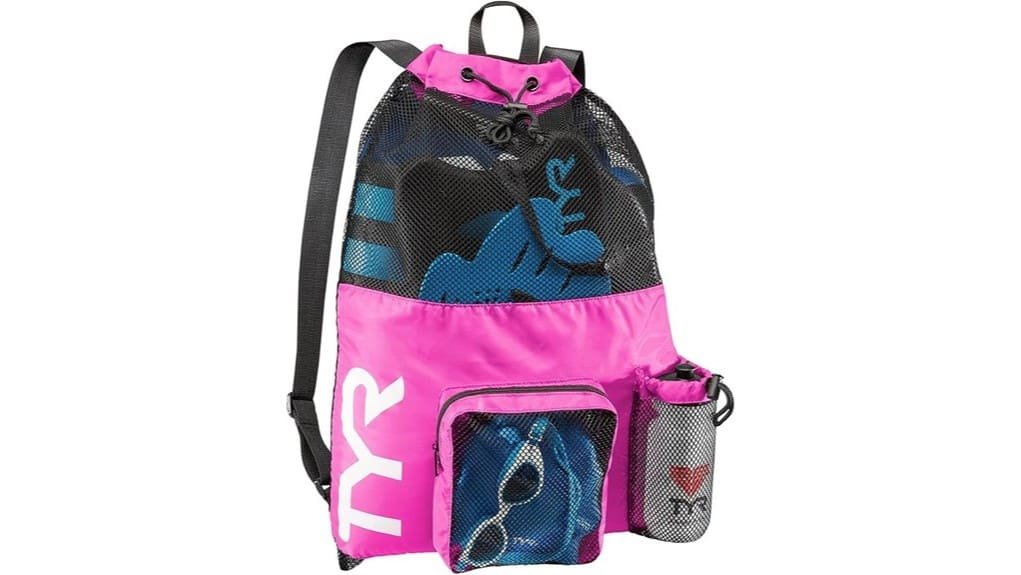 mesh mummy swim gear backpack