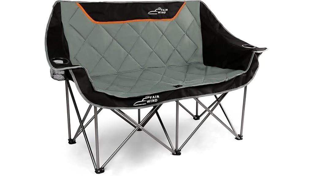 oversized fully padded camping chair