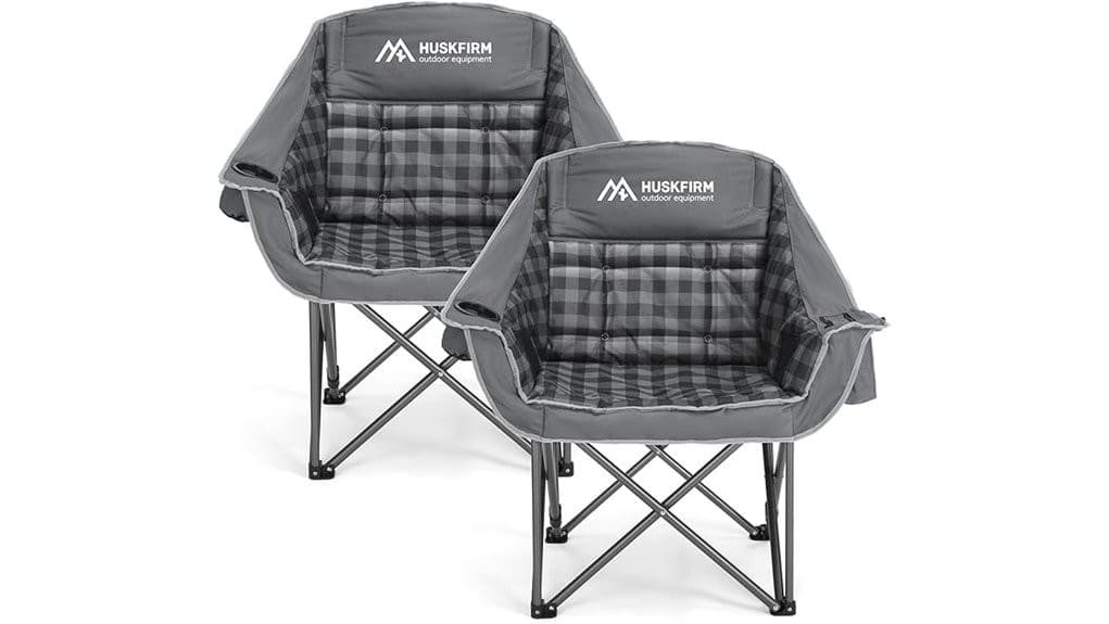 oversized padded camping chairs