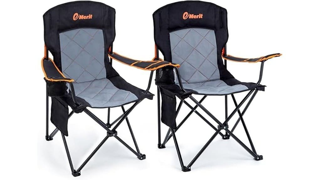 oversized padded camping chairs